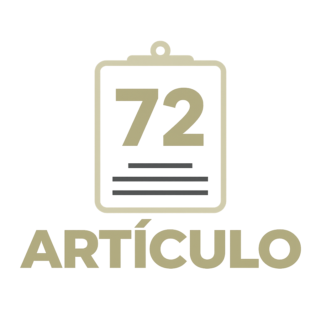 Artículo 72